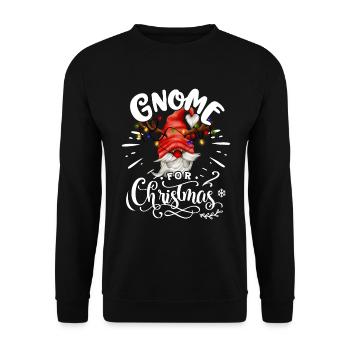 Gnomies de Noël Gnome pour Noël Weihnachten - Sweat-shirt Unisexe - noir - Devant - Alina (178cm) & Michal (187cm)