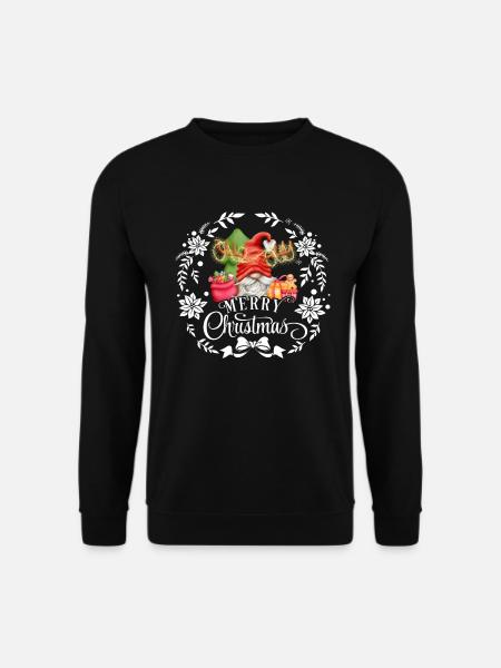 Joyeux Noël Noël Gnome - Sweat-shirt Unisexe - noir