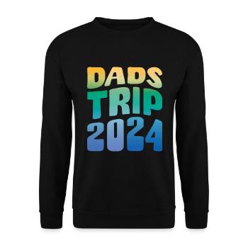 Dads Trip 2024 - Unisex Pullover - Schwarz - Vorne - Alina (178cm) & Michal (187cm)