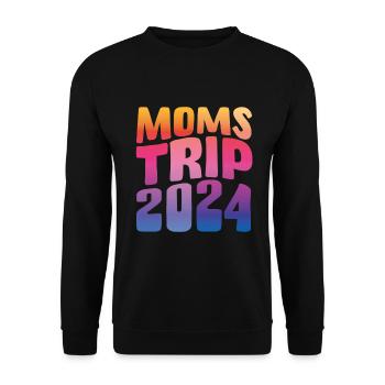 Moms Trip 2024 - Unisex Pullover - Schwarz - Vorne - Alina (178cm) & Michal (187cm)