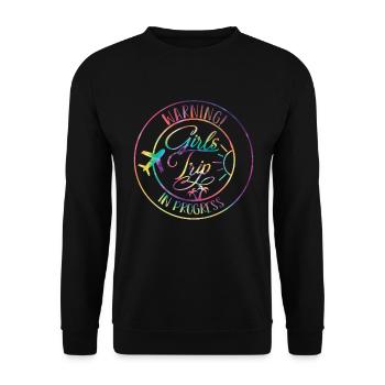 Girl Weekend Girls Trip Beach Vibes 2024 - Unisex Sweatshirt - black - Front - Alina (178cm) & Michal (187cm)