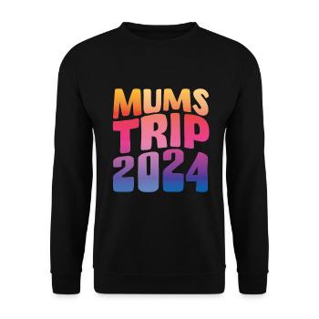 Mums Trip 2024 - Unisex Pullover - Schwarz - Vorne - Alina (178cm) & Michal (187cm)