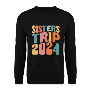 Sisters Trip 2024 - Unisex Pullover - Schwarz - Vorne - Alina (178cm) & Michal (187cm)