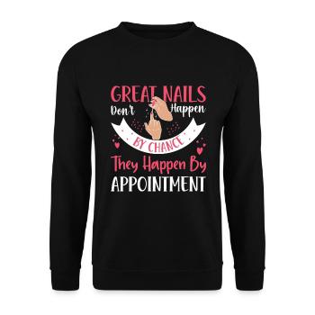 Les beaux ongles ne sont pas le fruit du hasard - Sweat-shirt Unisexe - noir - Devant - Alina (178cm) & Michal (187cm)