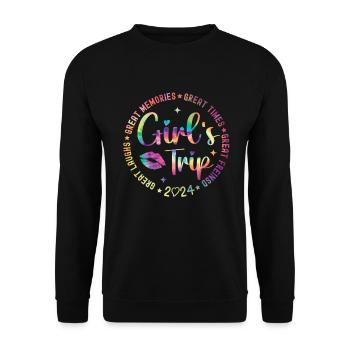 Great Laughs Girls Trip 2024 - Unisex Sweatshirt - black - Front - Alina (178cm) & Michal (187cm)