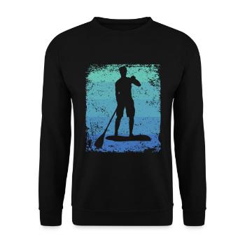 Stand Up Paddling Stand Up Board Sup - Unisex Pullover - Schwarz - Vorne - Alina (178cm) & Michal (187cm)