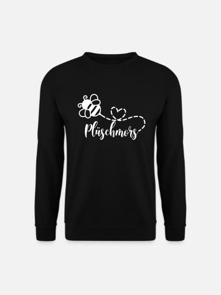 Plüschmors Hummel Ostfriesisch Ostfriesland - Unisex Pullover - Schwarz