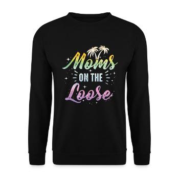 Mamans Sur Le Voyage Des Copines En Liberté - Sweat-shirt Unisexe - noir - Devant - Alina (178cm) & Michal (187cm)