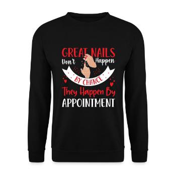 Les beaux ongles ne sont pas le fruit du hasard - Sweat-shirt Unisexe - noir - Devant - Alina (178cm) & Michal (187cm)