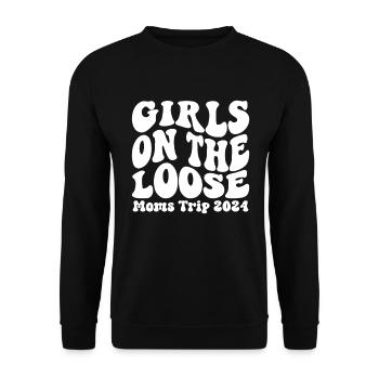 Girls On The Loose Moms Trip 2024 - Unisex Sweatshirt - black - Front - Alina (178cm) & Michal (187cm)