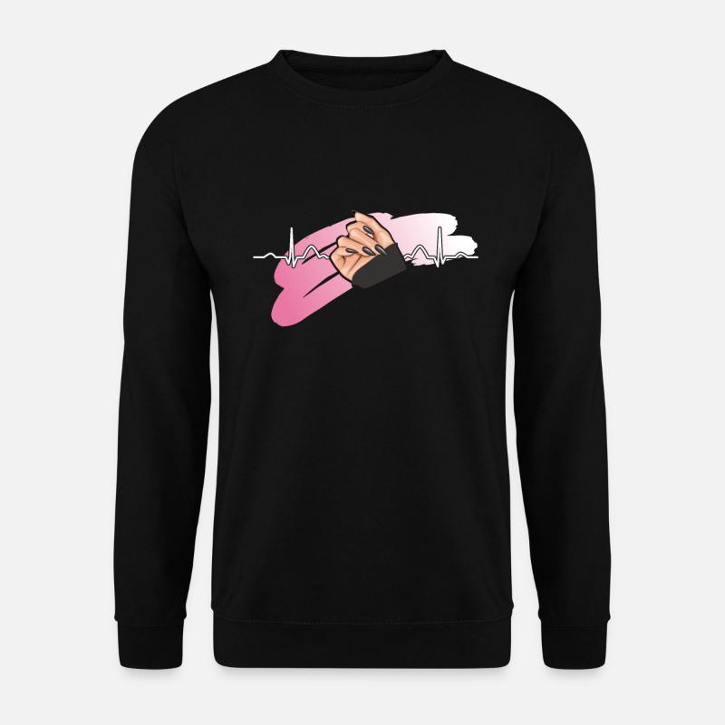 Heartbeat Naildesign Nagelstudio Tech - Unisex Pullover - Schwarz