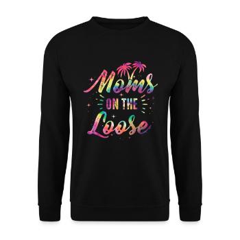 Mamans Sur Le Voyage Des Copines En Liberté - Sweat-shirt Unisexe - noir - Devant - Alina (178cm) & Michal (187cm)