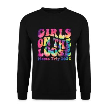 Girls On The Loose Moms Trip 2024 - Unisex Sweatshirt - black - Front - Alina (178cm) & Michal (187cm)