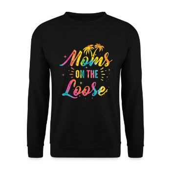 Mamans Sur Le Voyage Des Copines En Liberté - Sweat-shirt Unisexe - noir - Devant - Alina (178cm) & Michal (187cm)