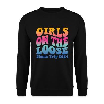 Girls On The Loose Moms Trip 2024 - Unisex Sweatshirt - black - Front - Alina (178cm) & Michal (187cm)