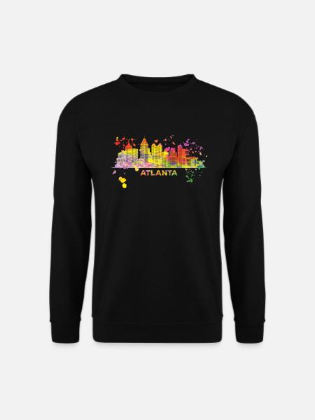 Atlantans Skyline Atlanta - Unisex Sweatshirt - black