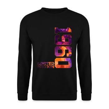66. GEBURTSTAG 66 JAHRE LIMITED EDITION 1960 - Unisex Pullover - Schwarz - Vorne - Alina (178cm) & Michal (187cm)