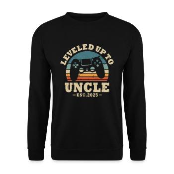 Ascended to Uncle 2025 - Unisex Sweatshirt - black - Front - Alina (178cm) & Michal (187cm)