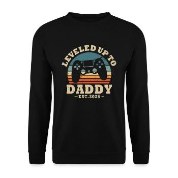 Promu papa en 2025 - Sweat-shirt Unisexe - noir - Devant - Alina (178cm) & Michal (187cm)