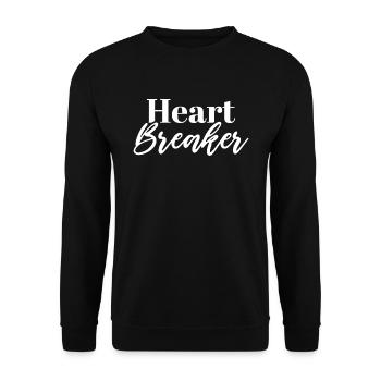 Heart Breaker - Unisex Sweatshirt - black - Front - Alina (178cm) & Michal (187cm)