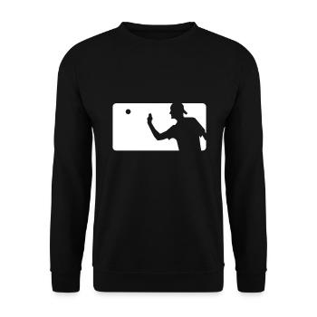 Beer Pong - Unisex Sweatshirt - black - Front - Alina (178cm) & Michal (187cm)