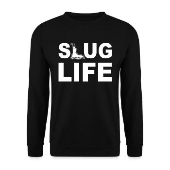 La vie de limace - Sweat-shirt Unisexe - noir - Devant - Alina (178cm) & Michal (187cm)