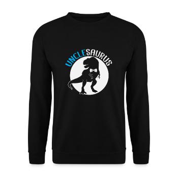 Unclesaurus - Sweat-shirt Unisexe - noir - Devant - Alina (178cm) & Michal (187cm)