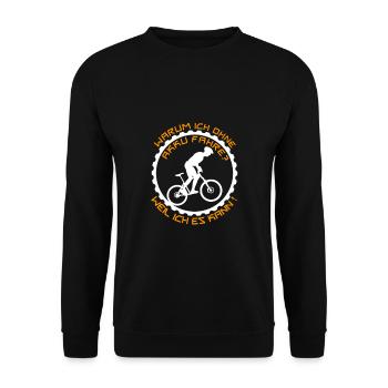 Pourquoi je conduis sans batterie - Sweat-shirt Unisexe - noir - Devant - Alina (178cm) & Michal (187cm)