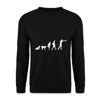 Evolution Boxen - Unisex Pullover - Schwarz - Vorne - Alina (178cm) & Michal (187cm)