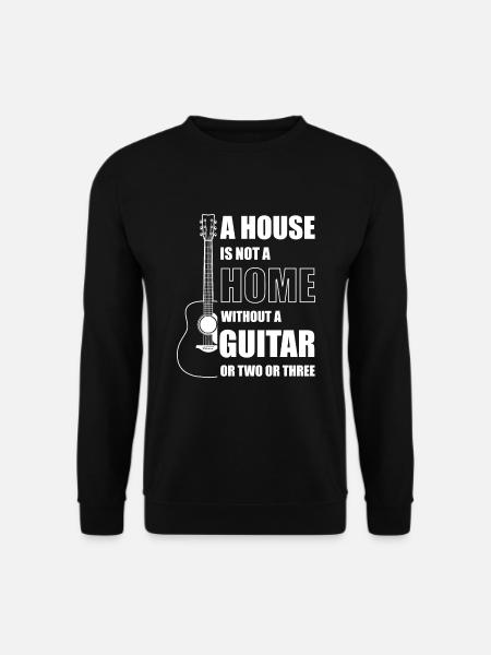 Gitarristen Musiker Akustische Gitarre Geschenk - Unisex Pullover - Schwarz