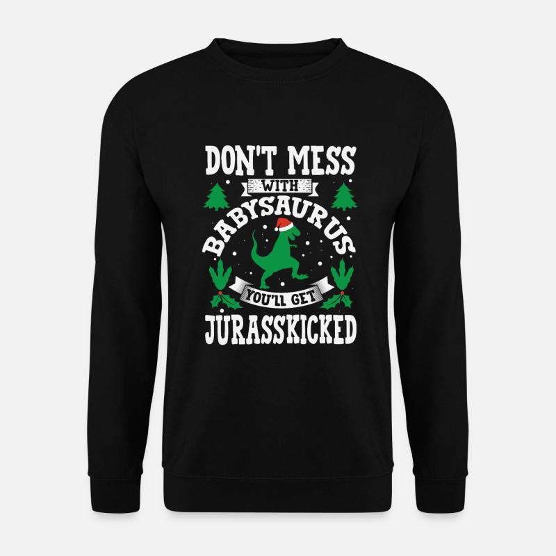 BabySaurus Jurasskicked Baby Saurus Netter Dino - Unisex Pullover - Schwarz
