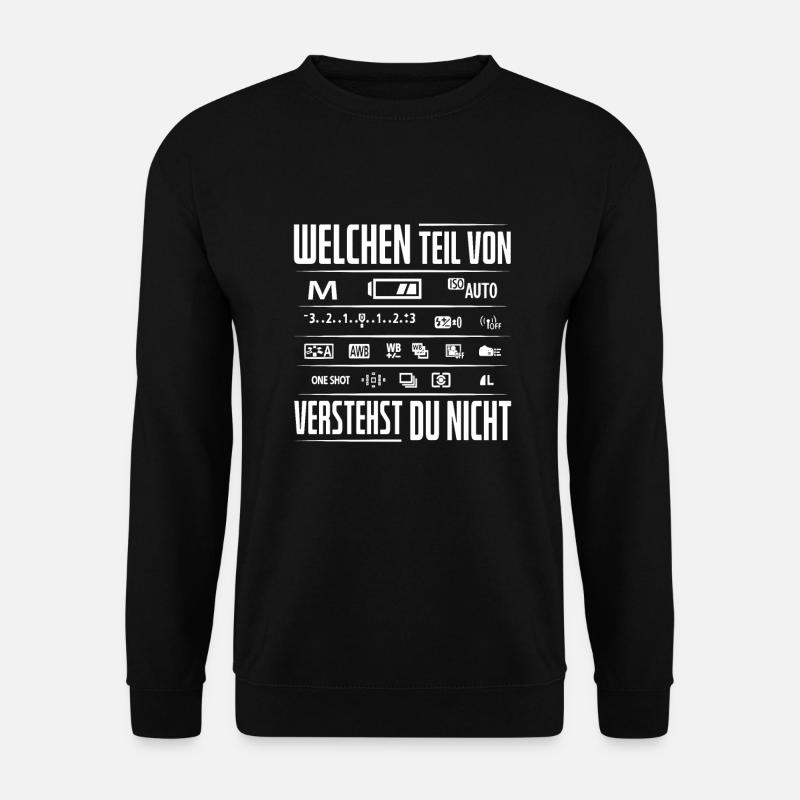 Fotograf, Kamera, Fotogrfieren - Unisex Pullover - Schwarz