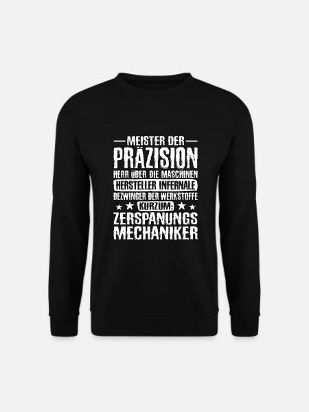 Zerspanungsmechaniker, Zerspanungstechniker, CNC - Unisex Pullover - Schwarz