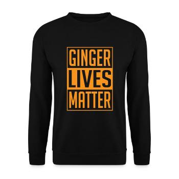 Ginger Lives Matter St Patricks Day Red Headed - Sweat-shirt Unisexe - noir - Devant - Alina (178cm) & Michal (187cm)