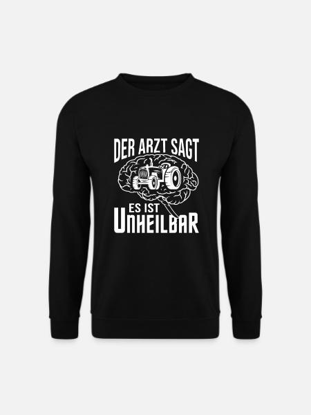 Landwirt Bauer Traktor Landwirtschaft Farmer - Unisex Pullover - Schwarz