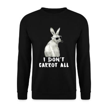 Lapins lapin lapins pâques - Sweat-shirt Unisexe - noir - Devant - Alina (178cm) & Michal (187cm)
