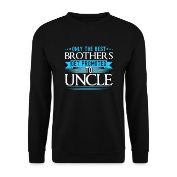 Seuls les meilleurs frères promus à l'Oncle Gag Xmas - Sweat-shirt Unisexe - noir - Devant - Alina (178cm) & Michal (187cm)