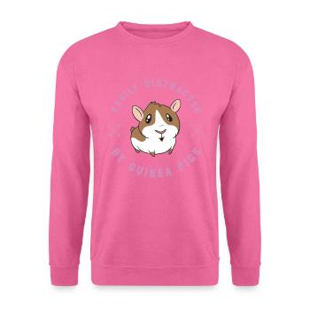Cochons d'Inde Rosette Cochons d'Inde - Sweat-shirt Unisexe - rose - Devant