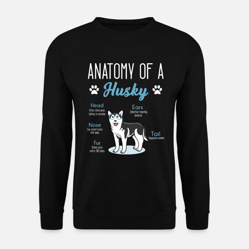 Huskyhund - Unisex Pullover - Schwarz