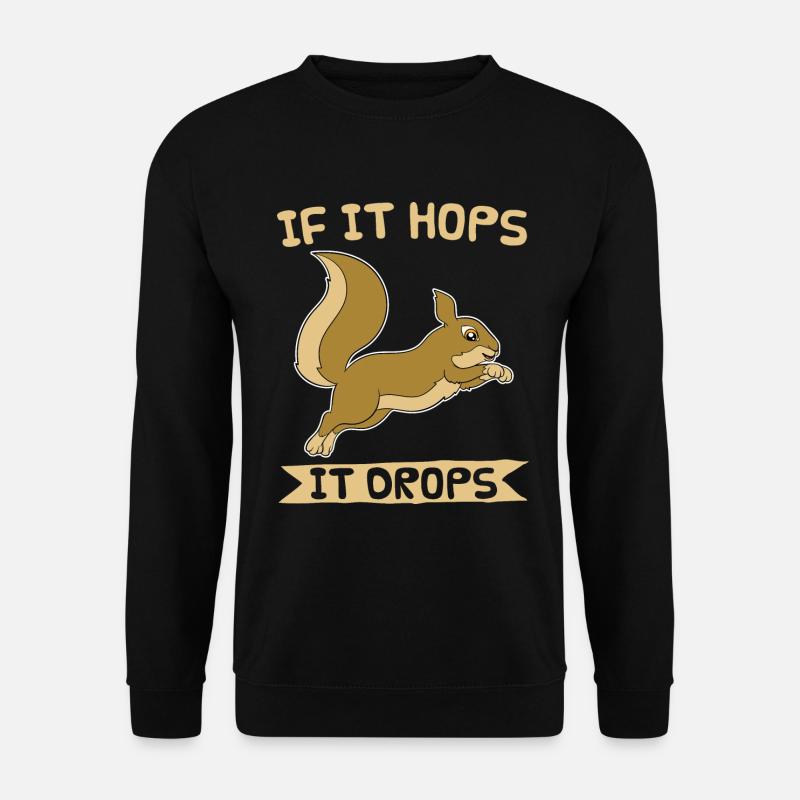 Hunter animal motif Squirrel - Unisex Sweatshirt - black