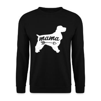 Cocker Spaniel - Sweat-shirt Unisexe - noir - Devant - Alina (178cm) & Michal (187cm)