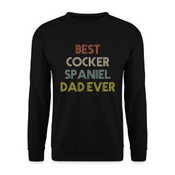 Cocker Spaniel - Sweat-shirt Unisexe - noir - Devant - Alina (178cm) & Michal (187cm)