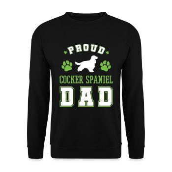 Cocker Spaniel - Sweat-shirt Unisexe - noir - Devant - Alina (178cm) & Michal (187cm)