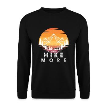 Alpiniste cadeau randonneurs randonneurs - Sweat-shirt Unisexe - noir - Devant - Alina (178cm) & Michal (187cm)