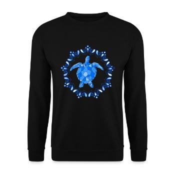 tortue de mer animal cadeau tortue - Sweat-shirt Unisexe - noir - Devant - Alina (178cm) & Michal (187cm)