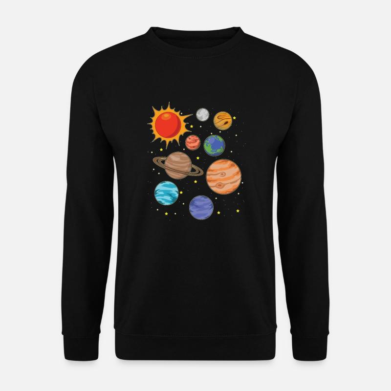 Universe Astronaut Planet Space - Unisex Sweatshirt - black