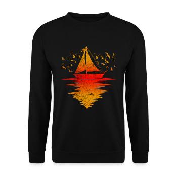 Voile - Sweat-shirt Unisexe - noir - Devant - Alina (178cm) & Michal (187cm)