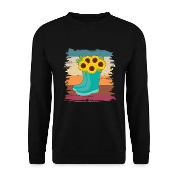 sunflower - Unisex Sweatshirt - black - Front - Alina (178cm) & Michal (187cm)