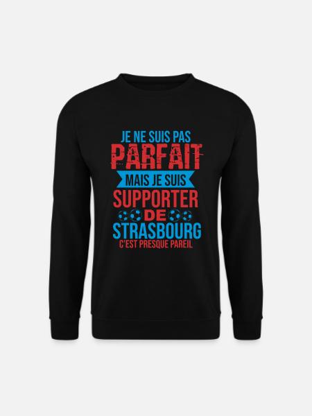 Cadeau Supporter Strasbourg Foot Strasbourgeois - Sweat-shirt Unisexe - noir