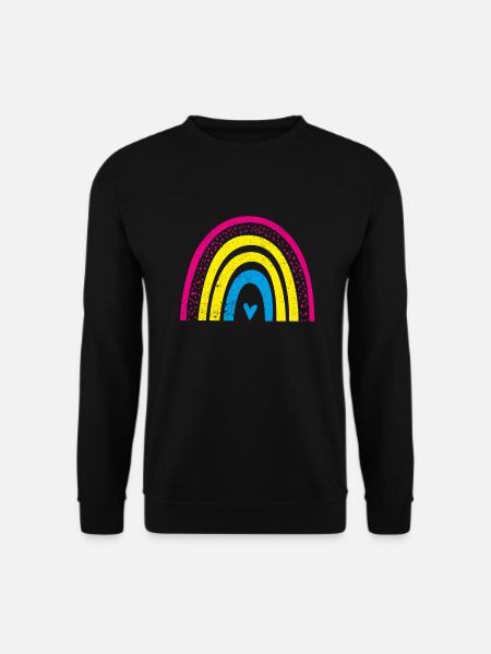 Pan Rainbow Pan Flag Queer LGBT Pansexual - Sweat-shirt Unisexe - noir